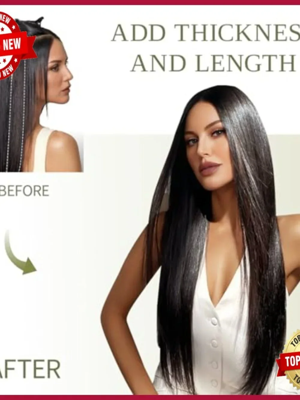 20 Inch Tape-In Human Hair Extensions 20 Pieces Straight Invisible Tape